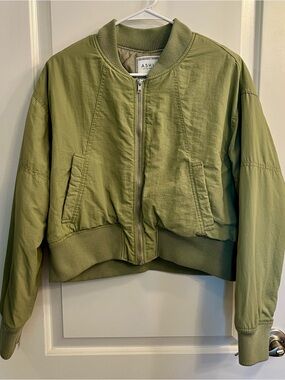 Ashley By 26 International Light Olive Bomber Jacket